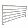 A piece of galvanized corral panel is displayed.