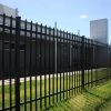 Steel fence is used to crate boundaries for industrial parks