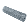 A roll of welded wire mesh roll on white background.